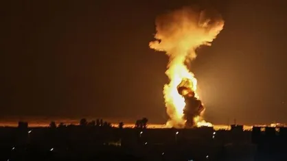 حمله پهپادی به پایگاه حماس در مرکز نوار غزه