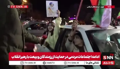 شعار کودک حاضر در تجمع میدان انقلاب: ما پیروز این جنگیم/ اسرائیل باید از روی زمین محو بشود