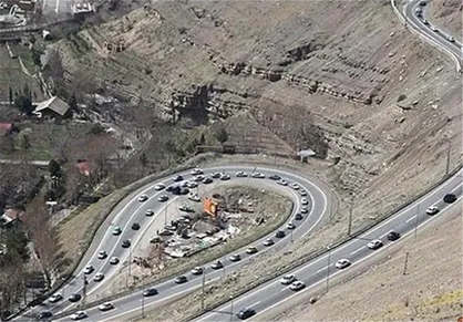 اعمال محدودیت تردد در محور هراز