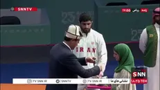 مدال برنز بر گردن قاسمپور