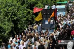 مراسم تشییع پیکر مطهر ۱۵۰ شهید دفاع مقدس در تهران