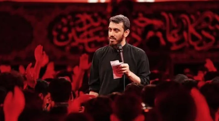 روضه شهادت امام رضا علیه‌السلام در حضور رهبر شهید انقلاب در حسینیه امام خمینی (ره) + فیلم