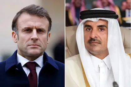 گفت&zwnj;وگوی تلفنی امیر قطر و ماکرون درباره تحولات فلسطین