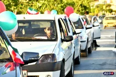دانشجویان بسیجی همدان کاروان خودرویی «ملت امام حسین (ع)» را برپا کردند