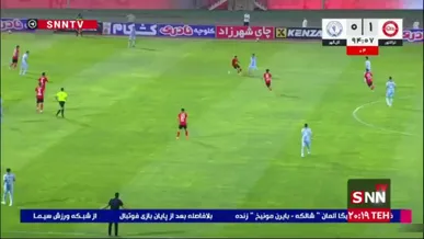 سوت پایان بازی دیدار تراکتور برابر گل گهر /تراکتور 1 - 0 گل گهر