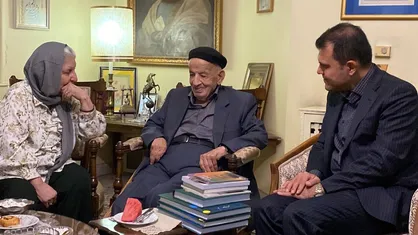 رئیس بنیاد ملی نخبگان به دیدار استاد &laquo;مهدی محقق&raquo; رفت
