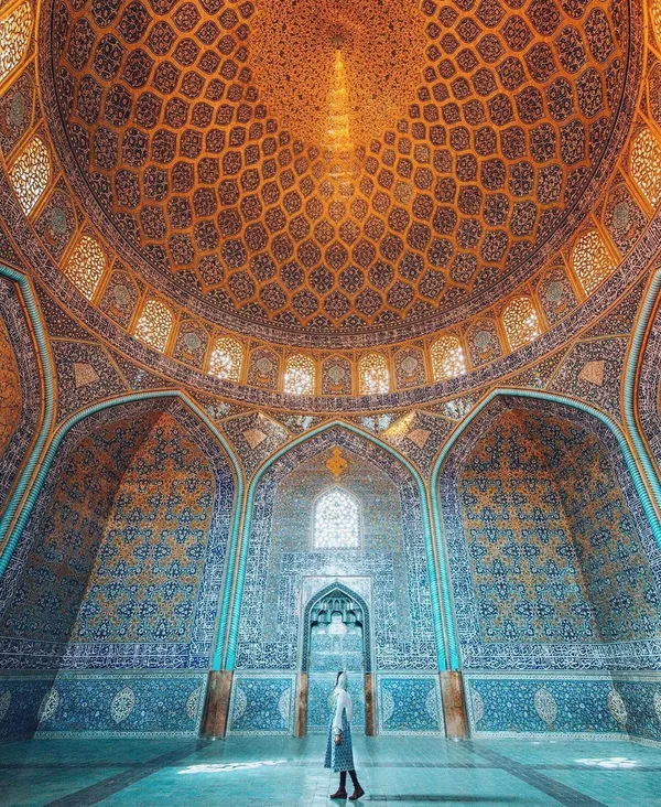 شکوه خیره‌کننده معماری در مسجد امام اصفهان