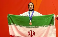 برنز آسیایی بر گردن ریحانه کریمی؛ درخشش وزنه‌بردار ایرانی در ناگویا