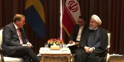 روحانی با نخست&zwnj;وزیر سوئد دیدار کرد