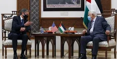 وزیر خارجه آمریکا با رئیس تشکیلات خودگردان فلسطین گفتگو کرد