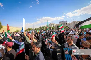 تجمع مردم شیراز در محکومیت جنایات رژیم صهیونیستی