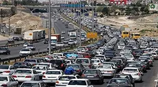 آخرین وضعیت ترافیک محور‌های خروجی تهران پس از اعلام تعطیلات/ تردد در جاده‌ها بیشتر شد
