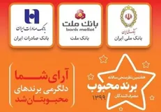 بانک ملت برند محبوب در ارایه خدمات بانکی شناخته شد