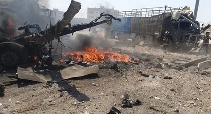 انفجار کامیون بمب&zwnj;گذاری شده در &laquo;أعزاز&raquo; سوریه