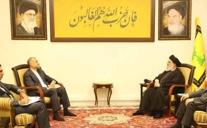 امیرعبداللهیان با سید حسن نصرالله دیدار کرد