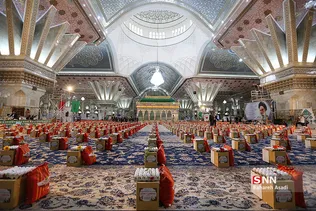 مرحله دوم رزمایش مومنانه در حرم امام خمینی (ره)