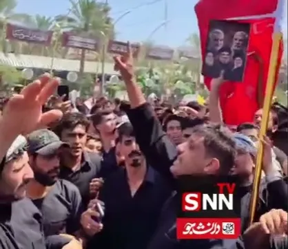 عزاداری با شکوه عراقی&zwnj;ها در بین الحرمین چندین ساعت پیش از شروع مراسم وداع با پیکر رهبرانقلاب در کربلای معلی + فیلم