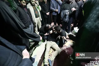 وداع با پیکر شهید محمد حسین حدادیان