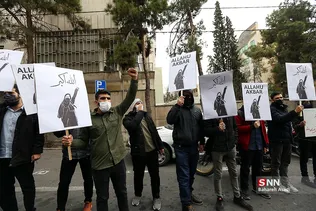 تجمع دانشجویان دانشگاه تهران در اعتراض به‌ اقدام ضداسلام هند