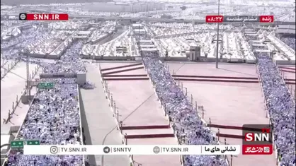 تصاویر هوایی از انجام مناسک حج توسط حجاج