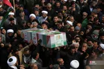  تشییع پیکر دو شهید مدافع امنیت در حمله اغتشاشگران 