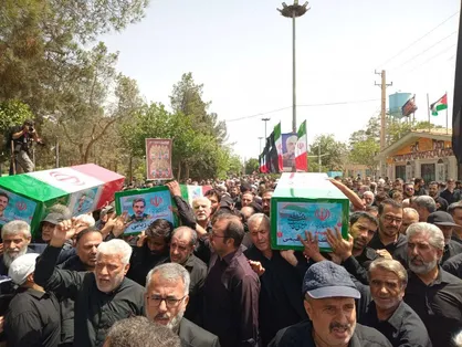 حضور سینماگران در مراسم خاکسپاری سرداران حاجی&zwnj;زاده و ربانی