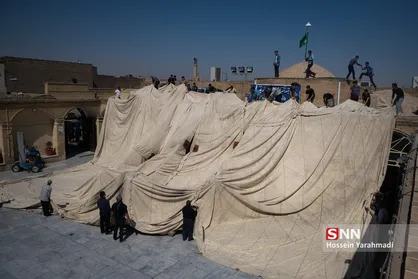 برپایی خیمه عزا اباعبدالله الحسین(ع) در قم