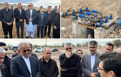 انتقال آب شرب پایدار به دهستان سفیدآبه شهرستان نیمروز در ایستگاه پایانی