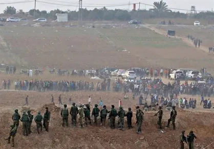سرکوب راهپیمایی فلسطینیان در کرانه باختری