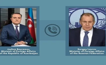 وزیران خارجه روسیه و جمهوری آذربایجان در مورد توافق قره&zwnj;باغ گفتگو کردند