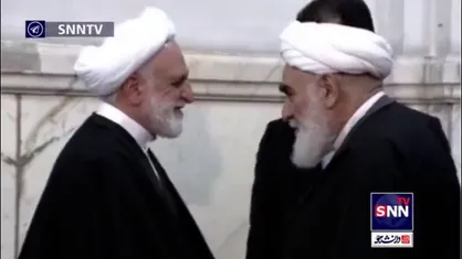 حضور رئیس دفتر مقام معظم رهبری در مراسم بزرگداشت قضات شهید، حجج اسلام رازینی و مقیسه