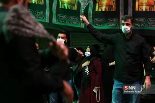هفتمین شب عزاداری محرم در محله نظام آباد