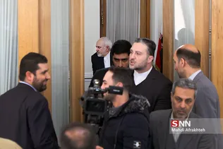دیدار ظریف و رییس هیئت پارلمانی فلسطین