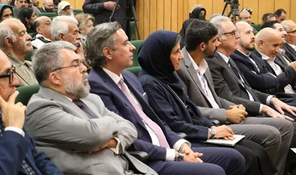 بزرگداشت محمد قاضی در رویداد شب سروانتس دانشگاه علامه طباطبائی