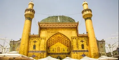 جدیدترین تصاویر از پیشرفت ۳۰ درصدی بازسازی ایوان نجف