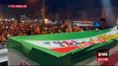 وداع باشکوه مردم یاسوج با شهید جنگ رمضان+فیلم