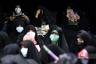 وداع با پیکر شهیده فاطمه اسدی