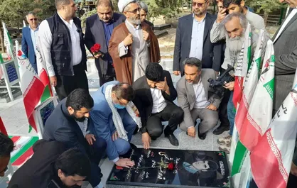 افتتاح یادمان شهدای جاویدالاثر &laquo;خرم&zwnj;&zwnj;آباد&raquo;/ ادای احترام قاضی&zwnj;زاده هاشمی به مقام شهدا