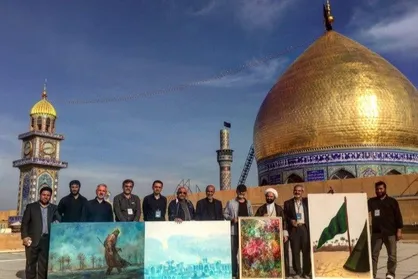 هنرآفرینی هنرمندان ایرانی در جوار مسجد کوفه