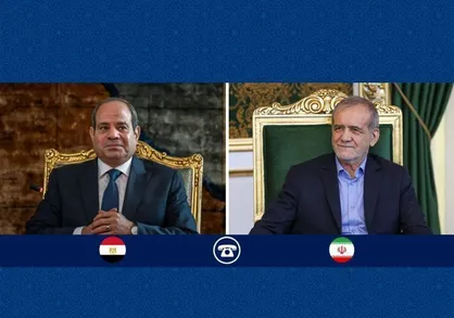 گفت&zwnj;وگوی دو رئیس جمهور: عزم راسخ مصر تحکیم روابط برادرانه با ایران است