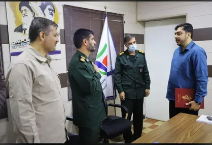 برگزاری جلسه معارفه جانشین ناحیه بسیج دانشجویى استان خوزستان