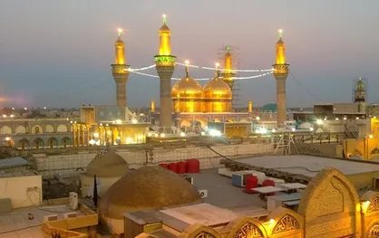 قرائت دسته&zwnj;جمعی دعای فرج در اعتاب مقدسه عراق همزمان با تحویل سال جدید