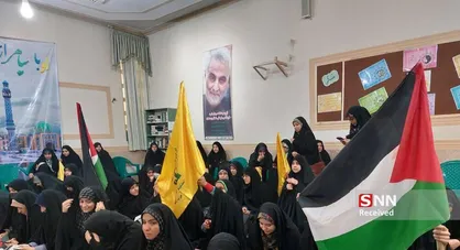 حمایت طلاب حوزه علمیه کرمان از مردم مظلوم فلسطین