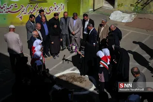 آیین احداث مدرسه خیری در منطقه 8