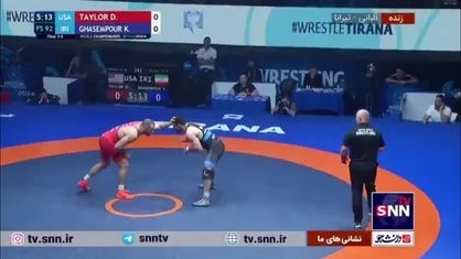 فیلم کامل رقابت کامران قاسم پور با دیوید تیلور از آمریکا