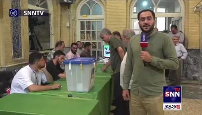 حال و هوای انتخاباتی در مسجد لرزاده تهران