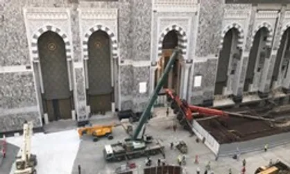 سقوط دوباره جرثقیل در مسجدالحرام