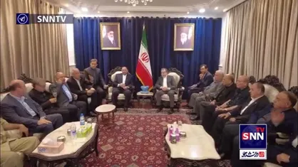 دیدار دبیران کل و مسئولان گروه&zwnj;های مقاومت فلسطینی با عراقچی در دمشق