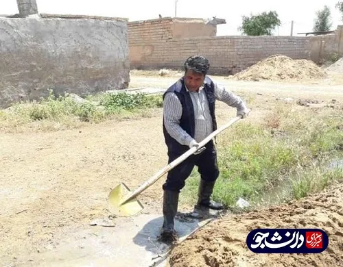 فعالیت جهادگران دانشگاه آزاد خوزستان در مناطق سیل زده