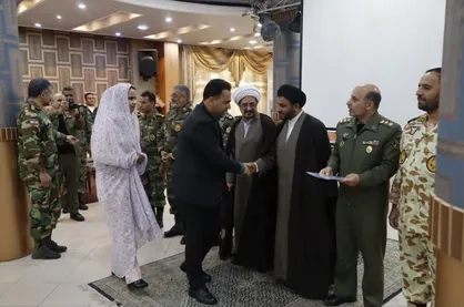 برگزاری مراسم &laquo;پیوند&zwnj;های آسمانی&raquo; برای ۷۶ زوج جوان ارتش در شیراز